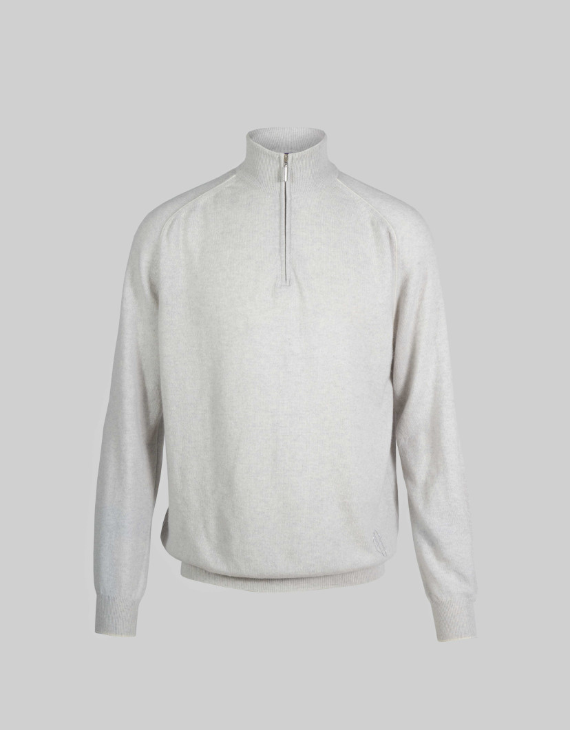 Patrick Hellmann Collection 100% Cashmere White Sweater  image